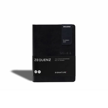 Zequenz | Signature Classic A6 Black Notebook (Checkered)