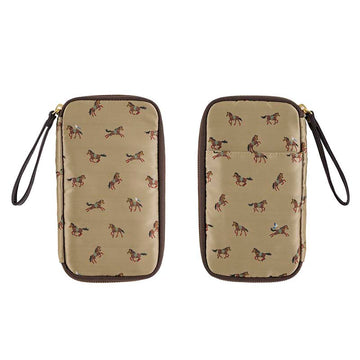 Hobonichi | Estuche Small Drawer Pouch Bow & Tie: Galloping Horses