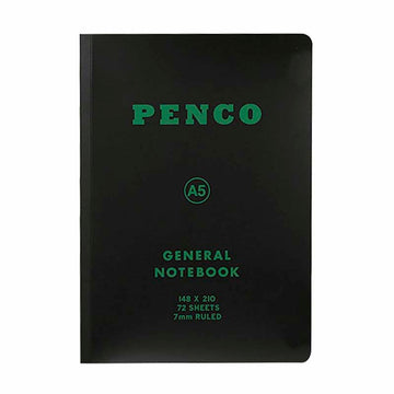 Penco | Soft PP A5 Black Notebook (stripes)
