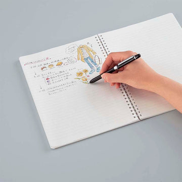 Kokuyo | Soft Ring A5 Clear Notebook (stripes)