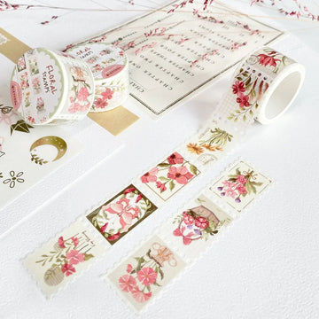 LETTOOn | Floral Stamp Washi Tape