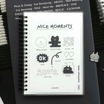 Iconic | Album to save sticker collecting Book White stickers