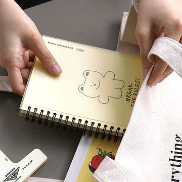 Iconic | Album to save sticker collecting Book cream yellow stickers