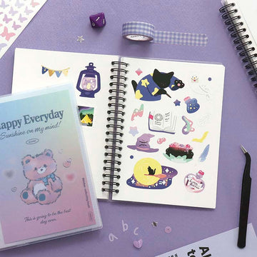 Iconic | Album to save sticker collecting Book lavender stickers