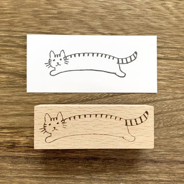 Art CO | Stretching Cat Stamp