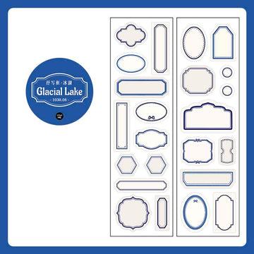 Infeel.me | Pegatinas en Rollo Transcription Frame Glacial Lake