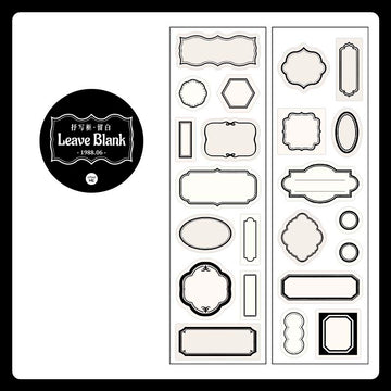 Infeel.me | Pegatinas en Rollo Transcription Frame Leave Blank