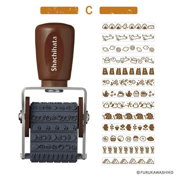 Shachihata x Furukawashiko | Sello Rotativo Watsurabiyori C