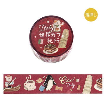 BGM | Foil World Cafe Travel Italy Washi Tape