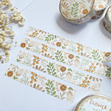 LETTOOn | Flower Grid Washi Tape