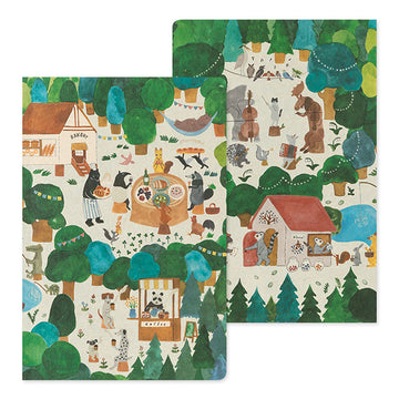 Midori | Yuru Log B6 Forest Animal Notebook