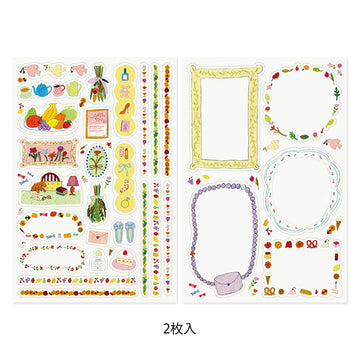 Midori | Yuru log my life stickers (2pc)