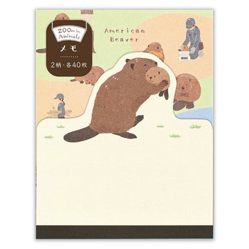 Nb co | Zoom in Animals American Beaver notes block