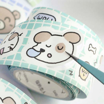 Card Lover | Roll stickers Bloom Island Fluffy Puppy