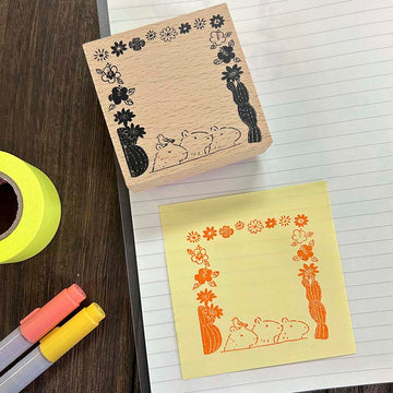 Art CO | Capybara and Nature Frame Stamp