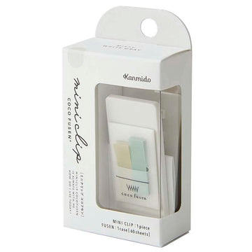 Kanmido | Mini Clip con Marcapáginas Coco Fusen Misty White Gray