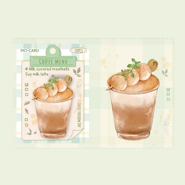 Mo card | Adhesive notes Coffee Menu I'm Milk Latte