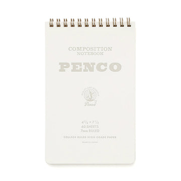 Penco | Coil M White Notepad