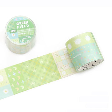 Card Lover | Collage Illusion Washi Tape Green Field