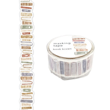 Mind Wave | Die Cut Brown Book Washi Tape