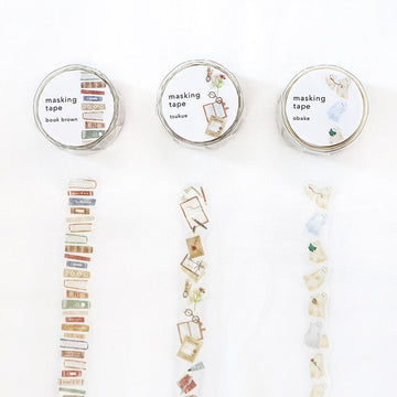Mind wave | Die Cut Brown Book Washi Tape