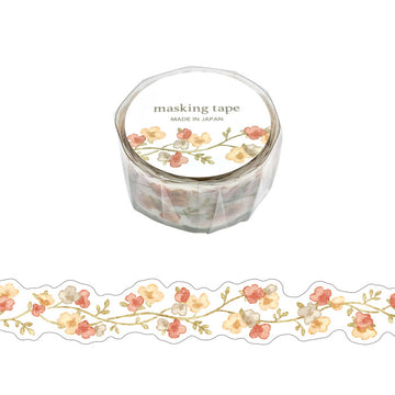 Mind Wave | Die Cut Palette Flower Orange Washi Tape