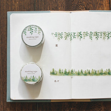 Mind wave | Die Cut Palette Leaves Washi Tape