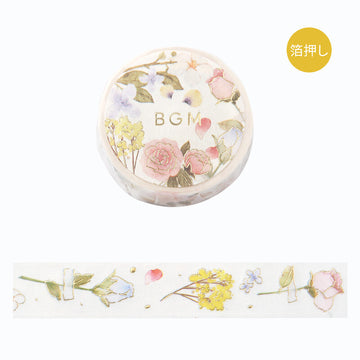 Bgm | FOIL FLOWER POEM WASHI TAPE