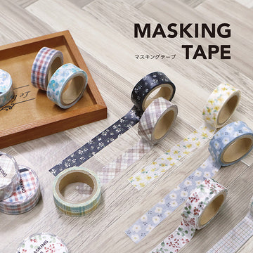 Mind wave | FLOWER WATERCOLOLO RED WASHI TAPE