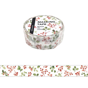 Mind Wave | Flower Watercolor Red Washi Tape