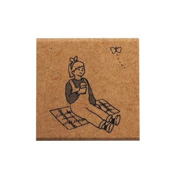 Kodomo No Kao | Fudan No Hanko Girl Picnic Stamp