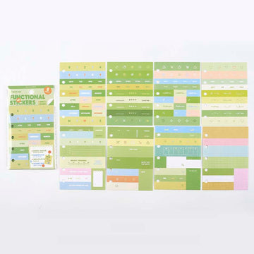 Note for | Green functional stickers set