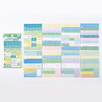Note for | Mint functional stickers set