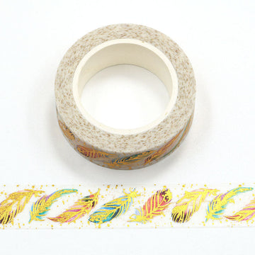 MZW | Foil Golden Feather Washi Tape
