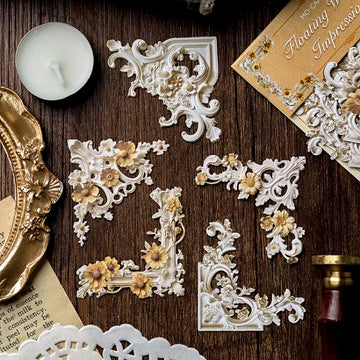 Mo Card | Esquineras Decorativas Hollow Relief Corner Impressions Of The Floating World