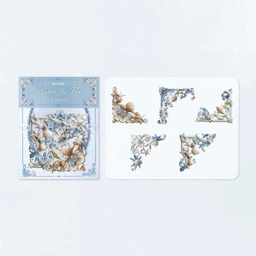 Mo card | Decorative corner hollow relief corner ocean star