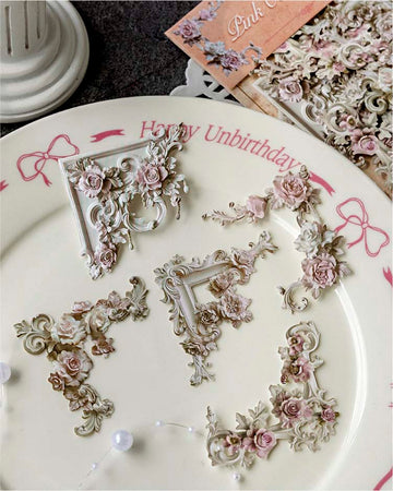 Mo Card | Esquineras Decorativas Hollow Relief Corner Pink Old Dream