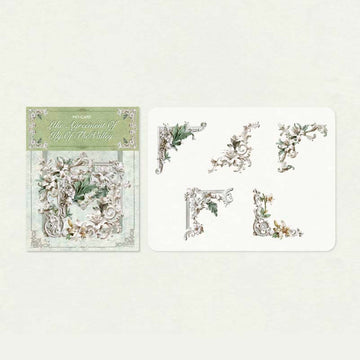 Mo card | Decorative corners hollow relief corner Agreement of Fly of the Valley