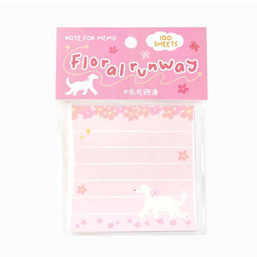Note for | Little Spring Song Floral Runway Notes Bloc
