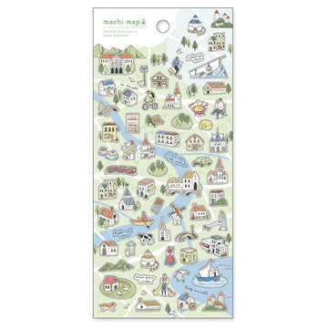 Mind Wave | Pegatinas Machi Map Green City