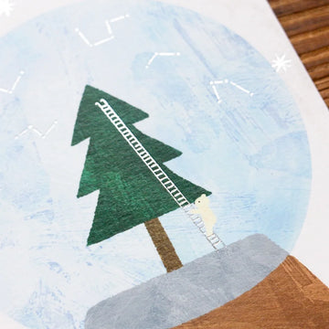Cozyca | Mariko Fukuoka Snow Globe Postcard