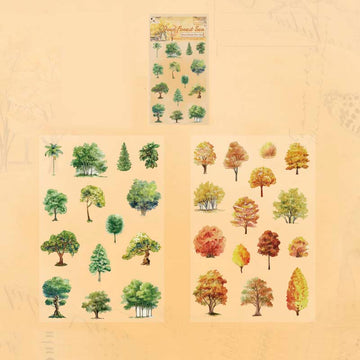 Mo Card | Pegatinas Natural Exhibition Room 3D Deep Forest Sea