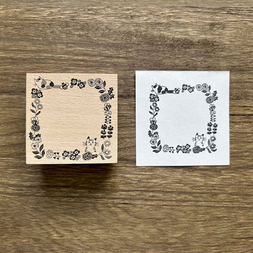 Art CO | Cat and Nature Frame Stamp