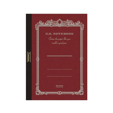 Apica | Cuaderno Premium A6 Silky Red (Cuadros)
