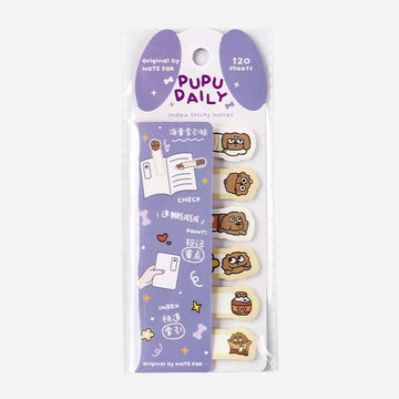 Note For | Notas Adhesivas Marcapáginas Pupu Daily Dog Purple