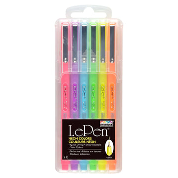 Marvy Uchida | Set de Bolígrafos Le Pen Neon (6pc)