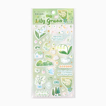 Card Lover | Pegatinas Soft Dream Song Lily Grass