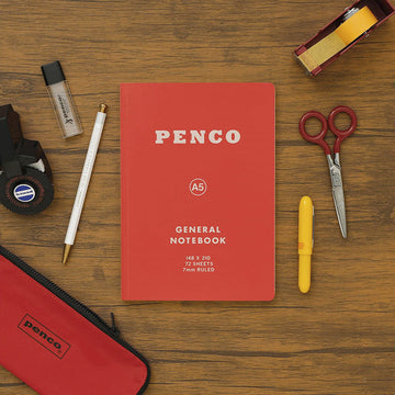 Penco | Soft PP Notebook A5 Red (Striped)