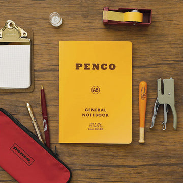 Penco | Soft PP Notebook A5 Yellow (Striped)