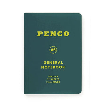 Penco | Soft PP Notebook A6 Green (Striped)